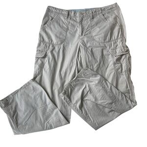 Faded Glory 100% Cotton Light Gray Cargo Pants – Size 12